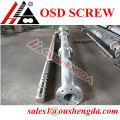 vented single extruder screw barrel for pvc recycle